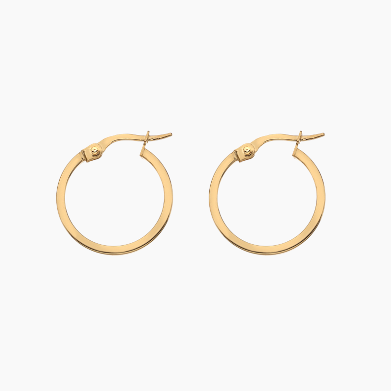 Square Wire Hoop Earrings